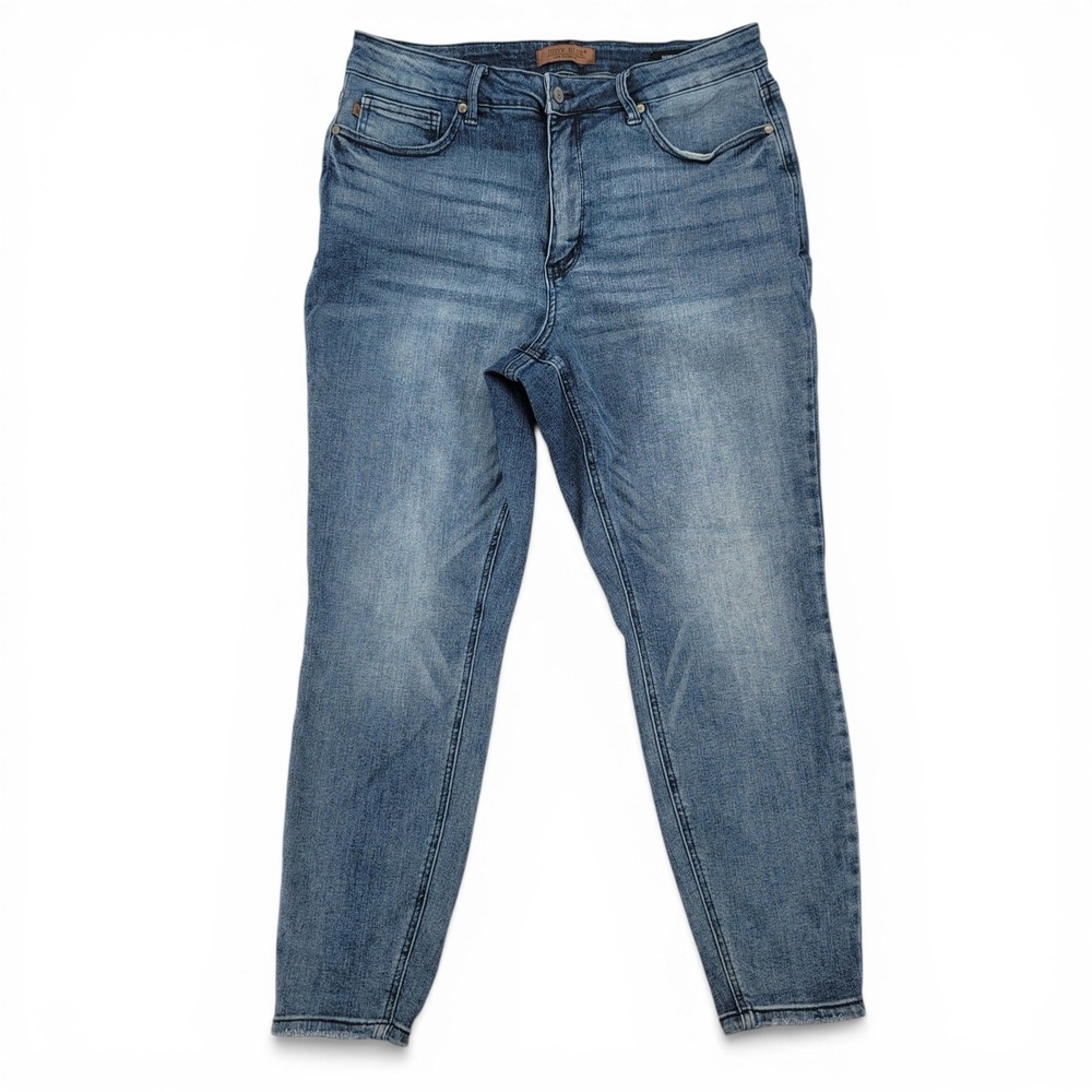 Judy Blue Skinny Jeans Womens 16W 34x28 Medium Wash Stretch‎ High Rise EUC